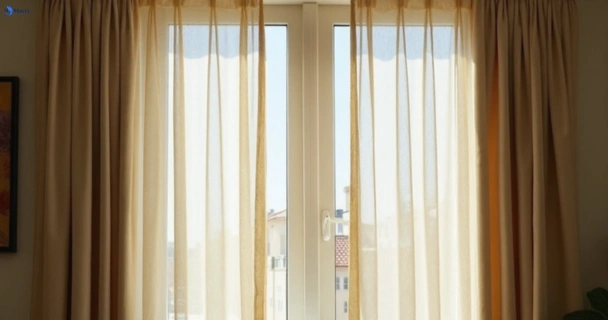 Dusty and dull curtains in oakhurst-nsw before steam cleaning